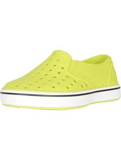 Native Kids Shoes Boy's Miles Slip-On (Toddler/Little Kid) Chartreuse Green/Shell White 10 Toddler