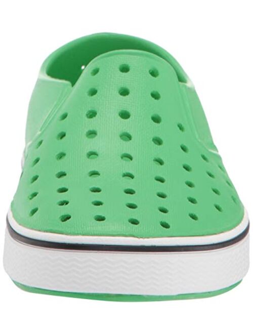 Native Kids Shoes Boy's Miles Slip-On (Toddler/Little Kid) Chartreuse Green/Shell White 9 Toddler