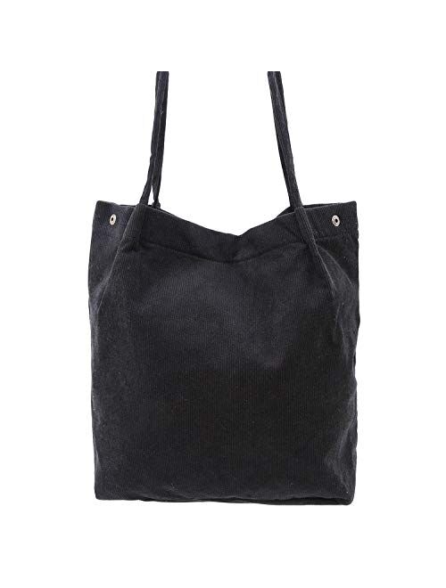 Corduroy Totes Bag - WantGor Women's Shoulder Handbags Big Capacity Shopping Bag
