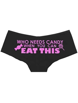 RhinestoneSash Funny Sayings Panties for Women - Humorous Panty for Bachelorette Party - Underwear Gifts for Women