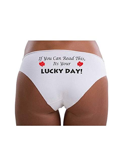 MySexyShorts Naughty Flirty Women's Underwear, Seamless Cotton Bikini Panties Briefs, Funny Printing Gag Gifts