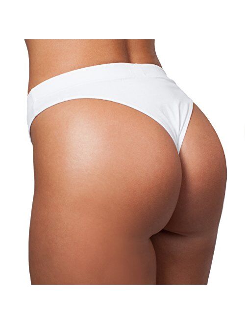 MySexyShorts Naughty Women's Thong Panties, Cotton Breathable Underwear, Funny Printing Gag Gifts