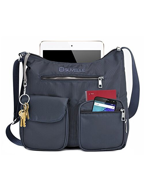 Crossbody Bag for Women Carryall Anti Theft RFID Pockets Nylon Lightweight Shoulder Bag Travel Purse