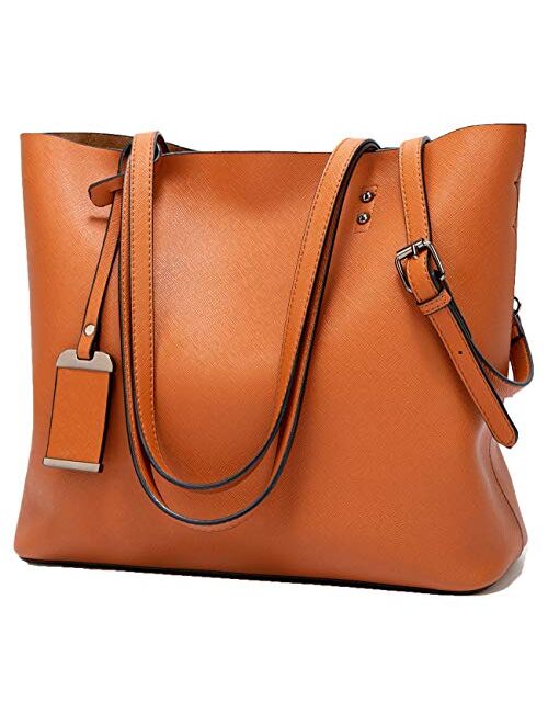 Obosoyo Women Shoulder Tote Satchel Bag Lady Messenger Purse Top Handle Hobo Handbags 