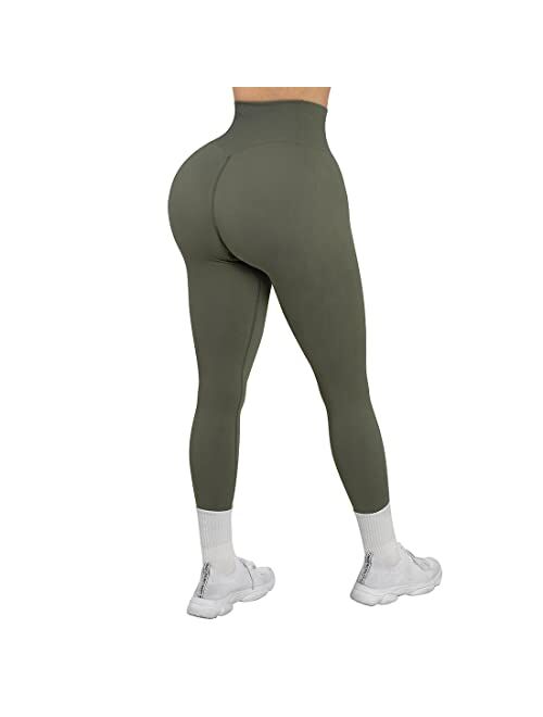 SUUKSESS Sexy Butt Scrunch Leggings Honeycomb High Waisted Workout Tights Pants