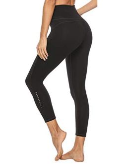 JOYSPELS High Waist Yoga Pants with 2 Pockets - Fashion Safety Night Reflector Workout Butt Lifiting Leggings 