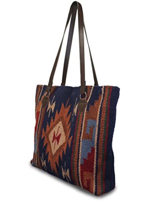 Southwest Boutique Wool Tote Purse Bag Native American Western Style Handwoven