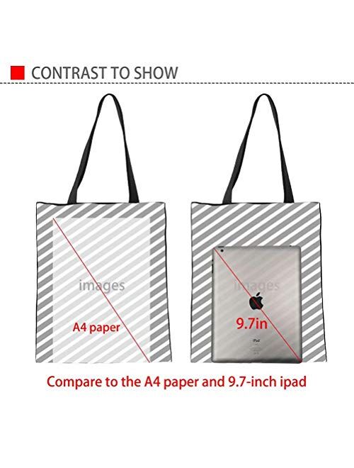 FOR U DESIGNS Women Canvas Reusable Tote Bag Women Shopping Tote Bags Book Bags