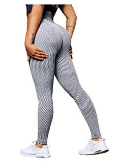 Women Scrunch Booty Leggings High Waisted Tummy Control Ruched Butt Lift Yoga Pants