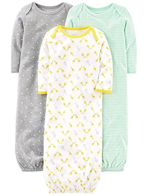 Simple Joys by Carter's Baby 3-Pack Cotton Sleeper Gown