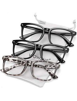 Blue Light Filter Glasses Unisex Nerd Non-prescription Clear Lens Fake Glasses