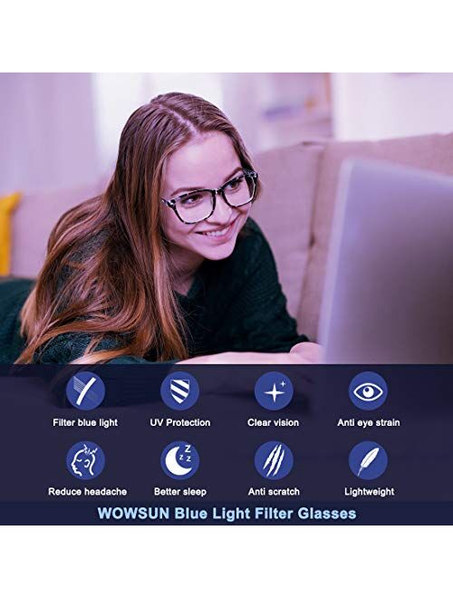 Blue Light Filter Glasses Unisex Nerd Non-prescription Clear Lens Fake Glasses