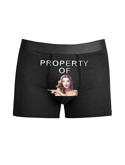 Custom Funny Face Men's Boxer Shorts Personalized Novelty Briefs Underpants with Photo (XS-5XL)