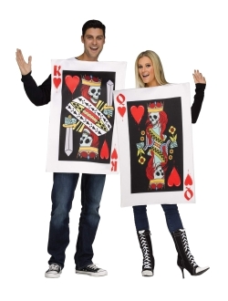 King & Queen of Hearts Costume for Adults