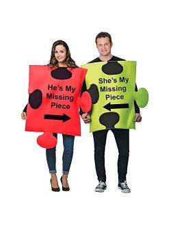 Tigerdoe Puzzle Piece Costume - Halloween Couple Costumes - Funny Adult Costumes - Novelty Costumes