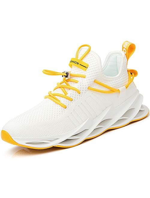 Damyuan Mens Running Walking Gym Athletic Tennis Blade Shoes Fashion Breathable Sneakers