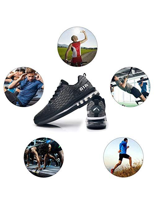Azooken Mens Sports Footwear Tennis Breathable Jogging Lightweight Shoes