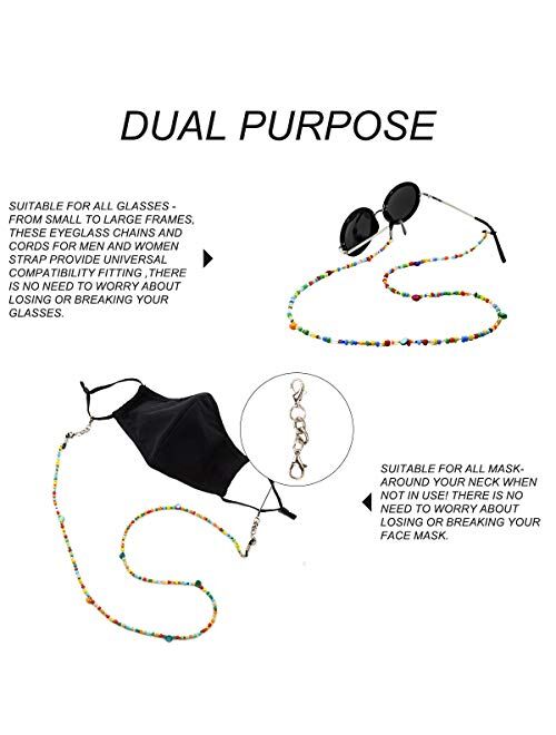 REDESS Multifunction Mask Glasses Lanyard Unisex Mask Strap,Anti-lost Mask Leash, Suitable for men, women, children, elderly.