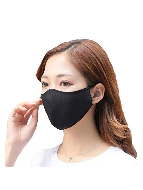 ROSEWARD 100% Mulberry Silk Face Mouth Mask with Filter Pocket Adjustable