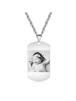 Personalized Picture Valentines Necklace Jewelry Picture Pendant Gift for Mom, Wife, Mother Day Custom Chains Charm Couple Necklace
