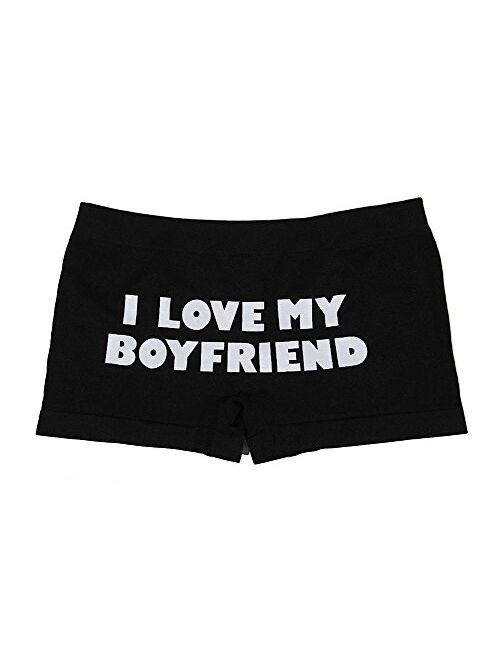 Make Me Laugh Women's I Love My Boyfriend Boy Shorts