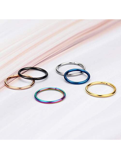 Buy Surgical Steel Piercing Rings for Nose Septum Cartilage Helix 