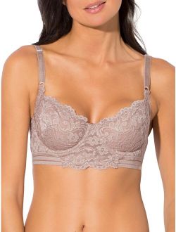 Womens Signature Lace Unlined Underwire Longline Bra, Style SA1068