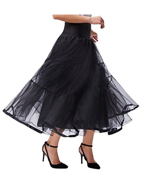 NKL Womens Ankle Length Petticoats Wedding Slips Plus Size 