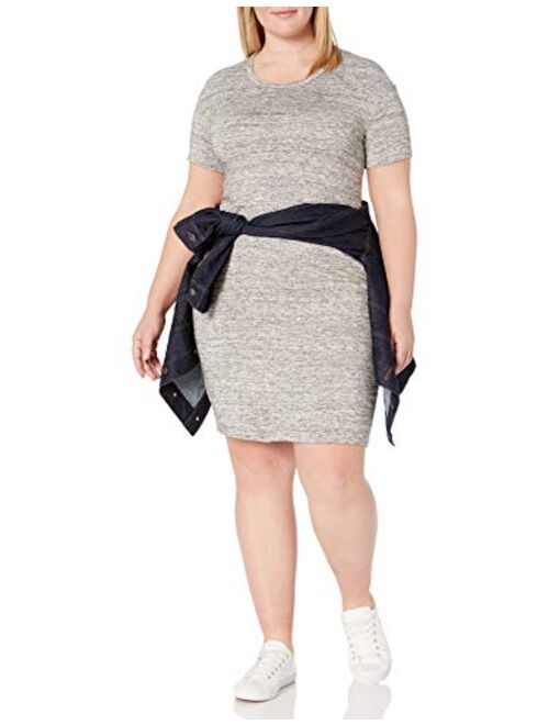 Amazon Brand - Daily Ritual Women's Plus Size Supersoft Terry Short-Sleeve Open Crew Neck Dress