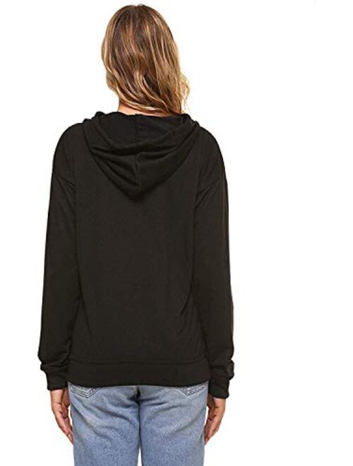AEURPLT Womens Teen Girls Cute Funny Hoodies Fall Winter Hooded Sweatshirts Fleece Pullover Tops