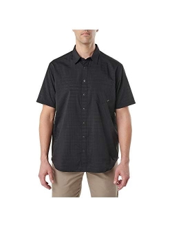 5.11 Tactical Men's Aerial Short Sleeve Casual Button-Down Polo Shirt, Polyester, Style 71378