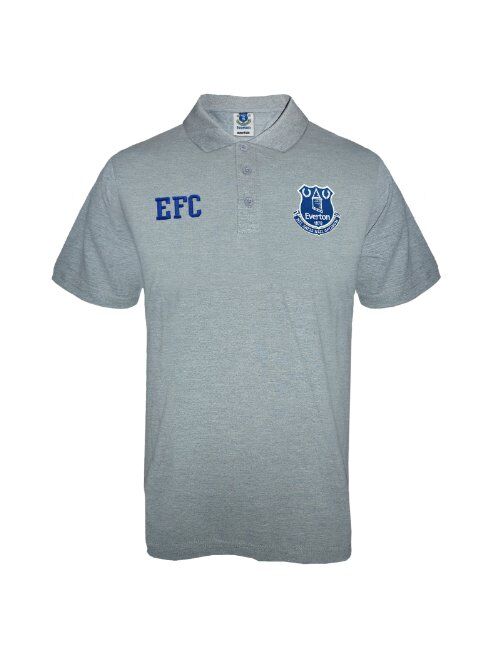 Everton Football Club Official Soccer Gift Mens Crest Polo Shirt Navy Blue