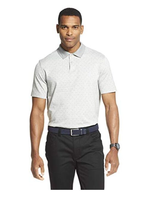 Van Heusen Men's Flex Short Sleeve Stretch Print Polo Shirt