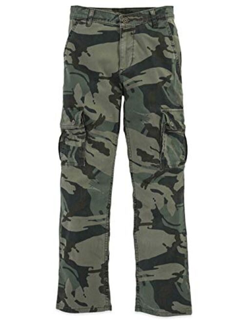 Wrangler Boys Camo Cargo Pants Classic Twill