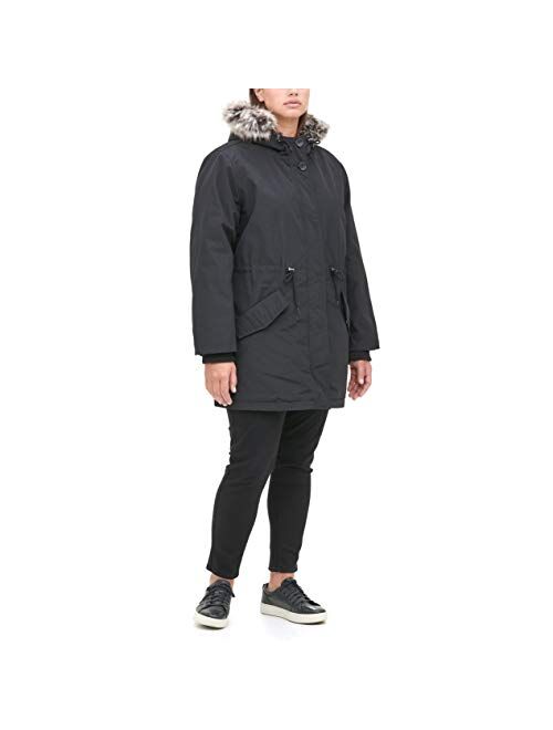 Levi's Women's Faux Fur Lined Hooded Parka Jacket(Standard and Plus Size)