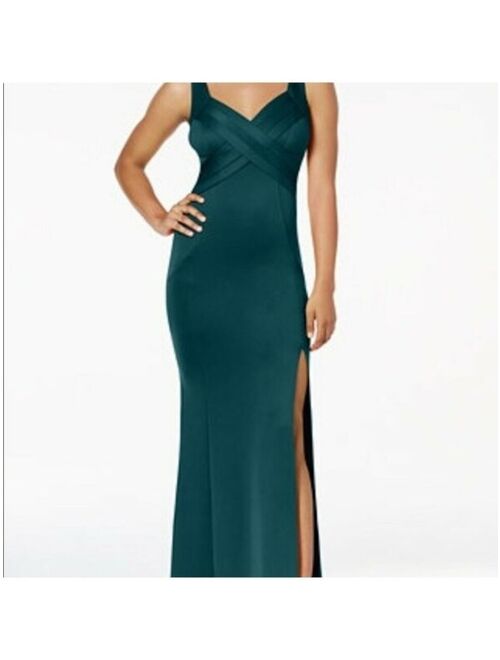 EMERALD SUNDAE Womens Green Sleeveless Full-Length Mermaid Formal Dress XL