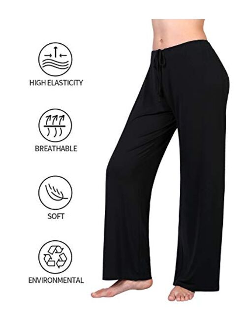 Air Curvey Casual Womens Pants Soft Lounge Pants Sleep Pajama Bottoms with Pocket