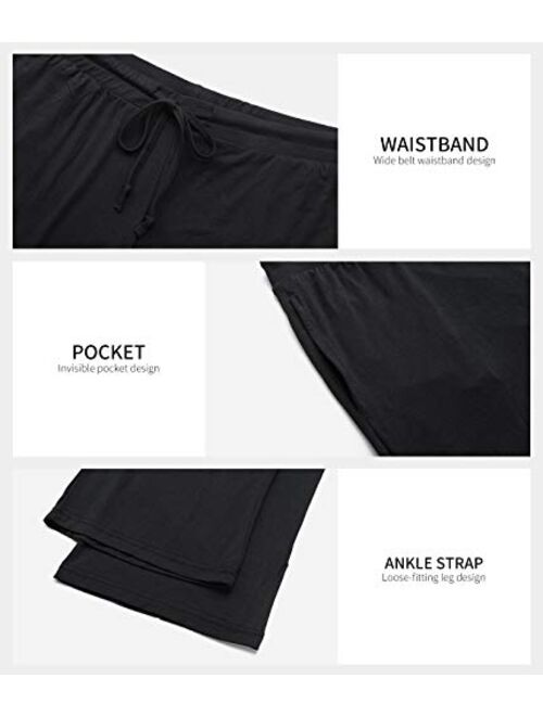 Air Curvey Casual Womens Pants Soft Lounge Pants Sleep Pajama Bottoms with Pocket