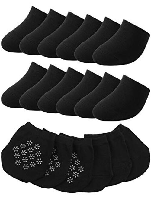 12 Pairs Toe Topper Socks Toe Liner Half Socks Seamless Non-Slip Toe Half Socks