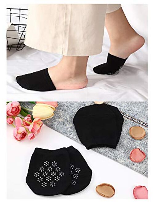 12 Pairs Toe Topper Socks Toe Liner Half Socks Seamless Non-Slip Toe Half Socks
