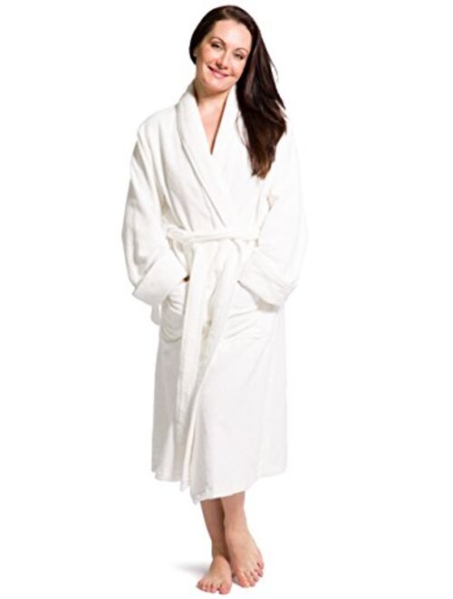 Fishers Finery Womens Premier Ecofabric Turkish Style Terry Spa Robe Ultra Plush