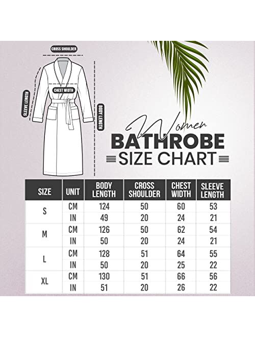 NY Threads Womens Fleece Bathrobe - Shawl Collar Soft Plush Robe Spa Robe