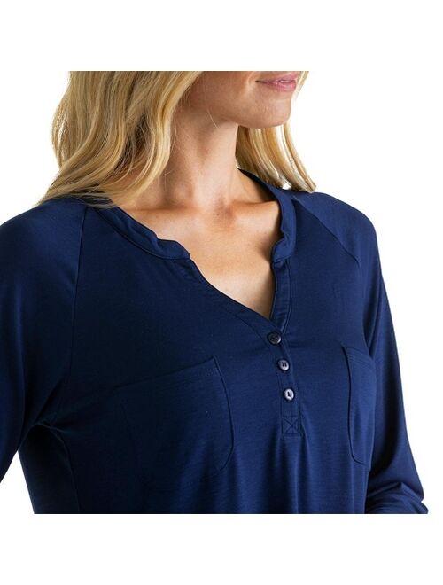 Softies Women's 36" Double Patch Pocket Raglan Sleep Shirt
