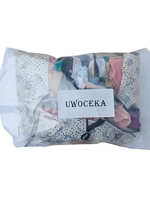 UWOCEKA Sexy Thongs for Women,Varity of T-Backs Sexy Underwear 20 Pack of G Strings Lacy Undies Panties Tanga