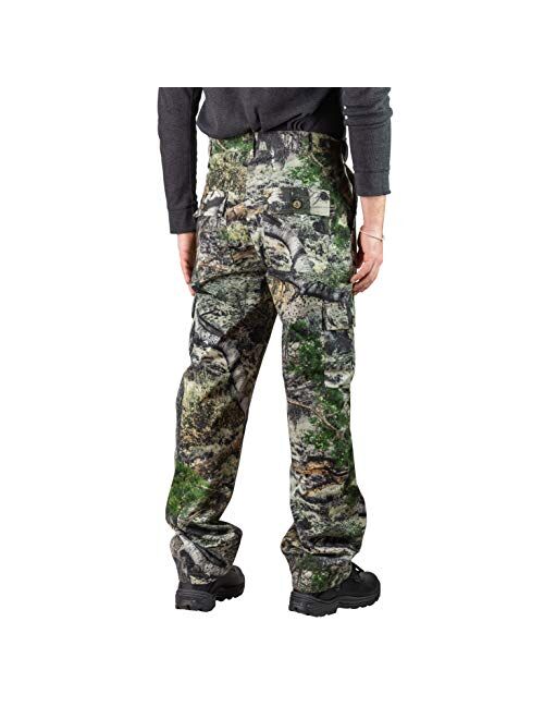 Trailcrest Mens Camo Hunting Cargo Pants | 6 Pockets | Mossy Oak Camo Patterns