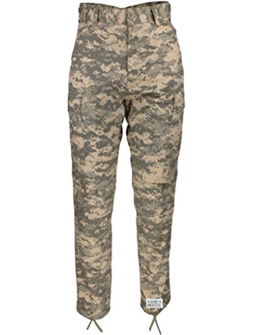 Mens ACU Digital Camo Poly/Cotton Military BDU Army Fatigues Cargo Pants with Pin