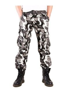Tonwhar Men's Camouflage Hunting Cargo Pant Cotton Casual Military Army Camo Pants