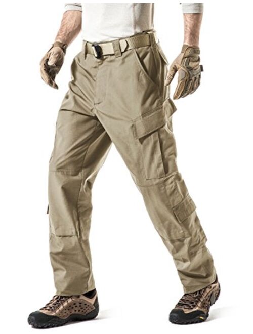 CQR Men's Tactical Pants, Military Combat BDU/ACU Cargo Pants, Water Repellent Ripstop Work Pants, Hiking Outdoor Apparel
