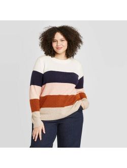 Women's Plus Size Pullover Sweater - Ava & Viv