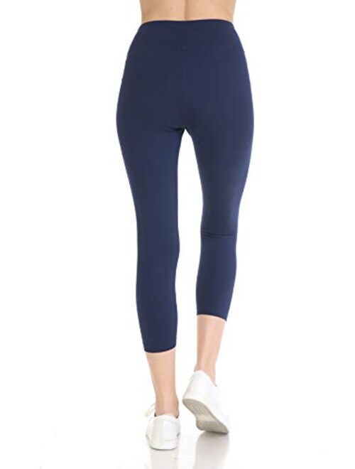 Leggings Depot Women's Premium High Waisted Active Flex Leggings & Shorts